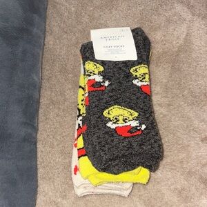 American Eagle Outfitters Fun Graphic Socks - Black, Yellow, Red